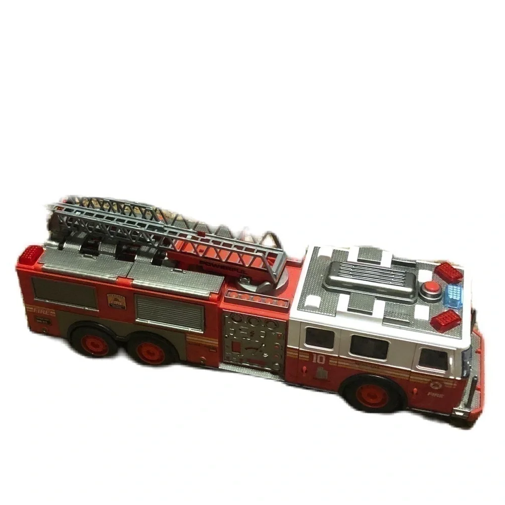 Fire Truck Kids Toy Noise Lights Kids Red Expanding Ladder